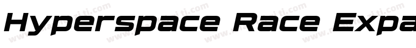 Hyperspace Race Expanded Bold字体转换